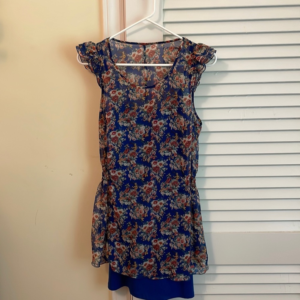 Two-piece floral dress